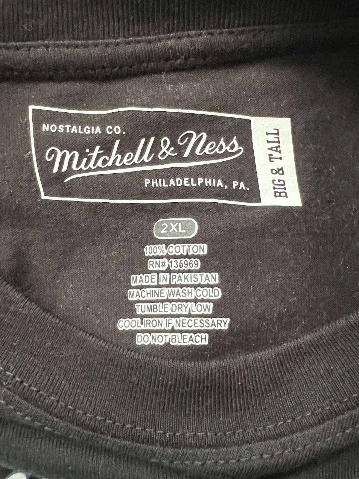 Brian Dawkins Mitchell & Ness Philadelphia Eagles T Shirt New Black XXL BigTall