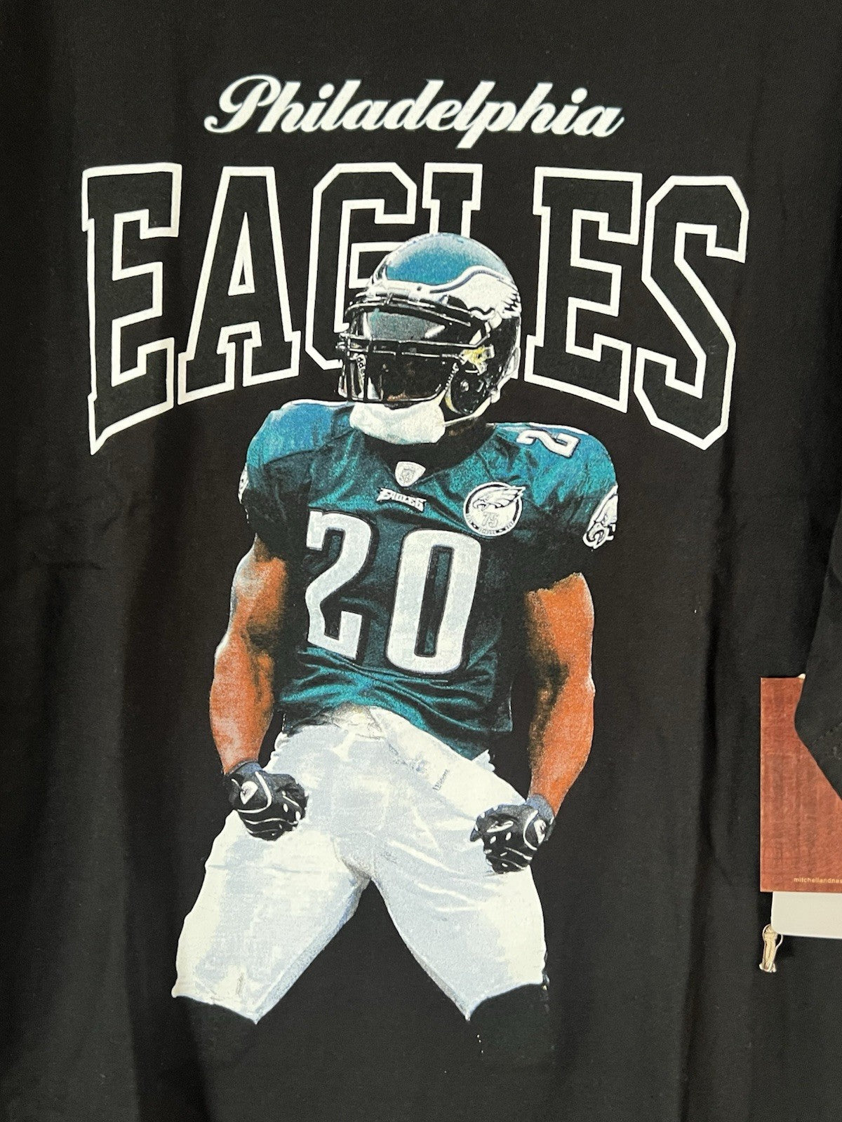 Brian Dawkins Mitchell & Ness Philadelphia Eagles T Shirt New Black XXL BigTall